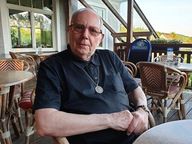 Mit Wissenschafter Hermann Maurer in Takern