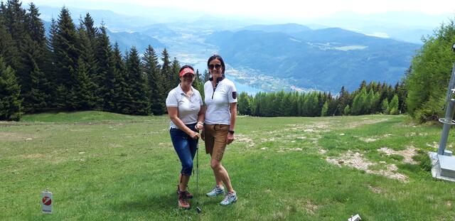 Marlene Sukalia-Reauz und Andrea Pecile in Aussichtslage. | Foto: Privat