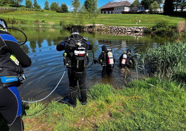 Im Teich beim Golfplatz in Oberneukirchen wurde am Sonntag getaucht. | Foto: Österreich findet Euch