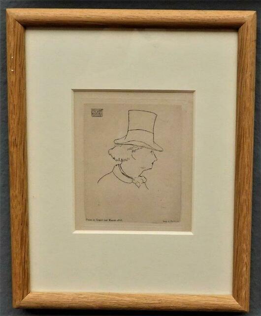 Edouard Manet zeichnete Charles Baudelaire
