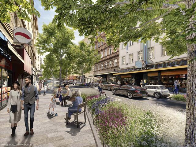 So soll der neue Straßenabschnitt aussehen. Baubeginn ist voraussichtlich Frühjahr 2023. | Foto: www.oln.at