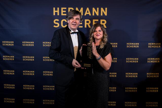 Bei der Entgegennahme des Awards mit Hermann Scherer | Foto: Dominik Pfau