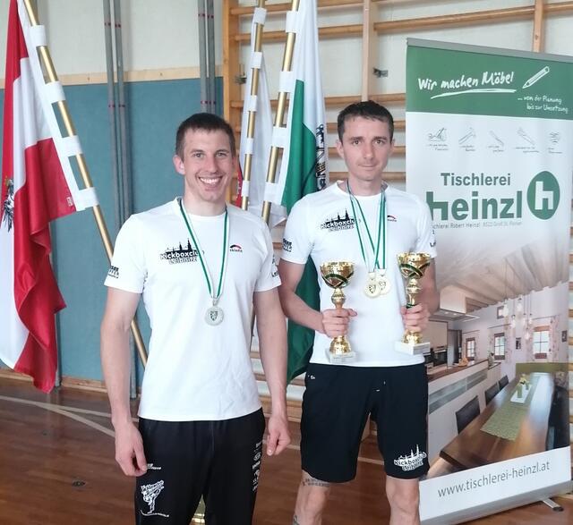 Michael Finster und Günter Schiefer zeigten kürzlich tolle Leistungen bei den Landesmeiterschaften. | Foto: Kickboxclub Leibnitz