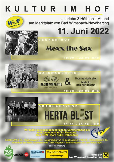 Kultur im Hof - Erster Green Event: Kultur im Hof - Erster Green Event ...