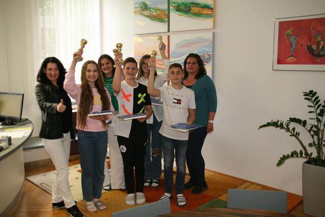 Die erfolgreichen Schüler durften jubeln. | Foto: GYM Oberschützen