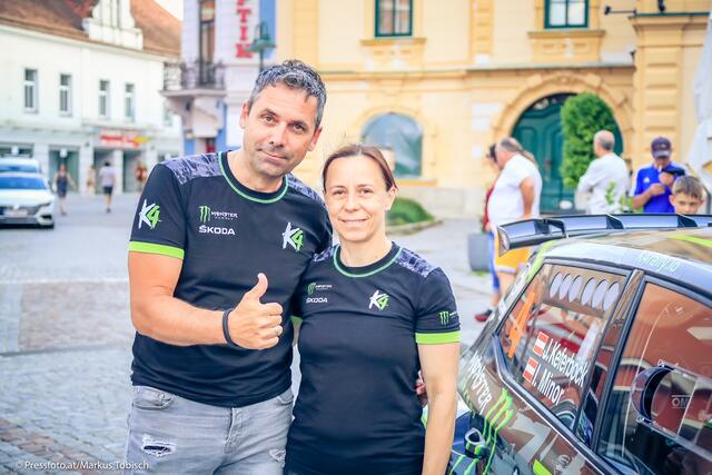v.l.n.r. Johannes Keferböck und Ilka Minor zeigten sich mit der vierten Platzierung zufrieden.  | Foto: Markus Tobisch
