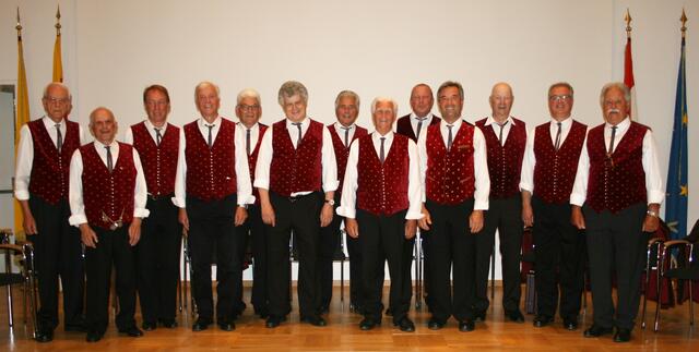 Immer gut aufgelegt und in bester Stimmung, sie Sänger vom "MännerChor Villach.