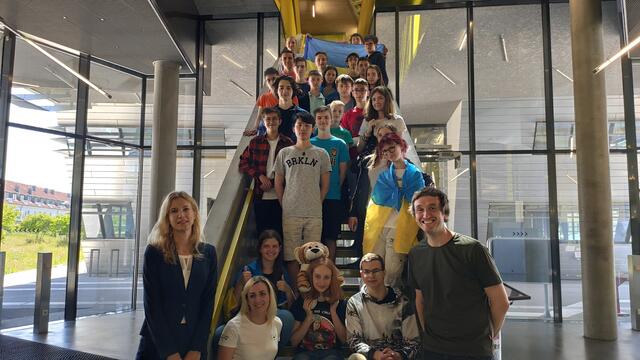 Ukrainische Schulkinder trainieren an der JKU für die Mathematikolympiade. | Foto: JKU