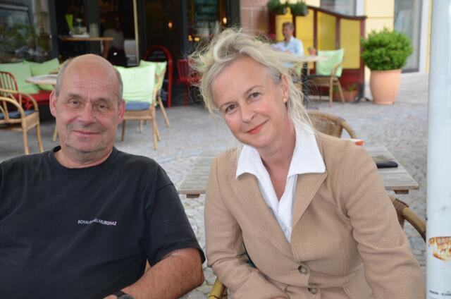 Technischer Leiter Michael Beyermann und Intendantin Angelica Ladurner