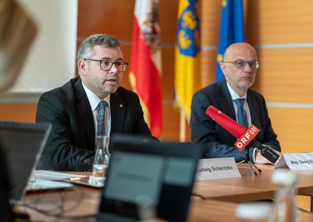 Finanzlandesrat Ludwig Schleritzko, Georg Bartmann (Abteilungsleiter Finanzen Land NÖ) | Foto: NLK Burchhart