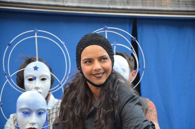 Claudia Waldherr in action als böser Geist "Lumpazivagabundus"