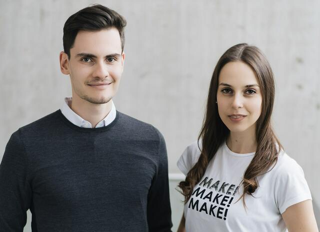 Freuen sich über ihren Erfolg: Firmengründer Alexander rech und Ines Wöckl. | Foto: Nina Huber