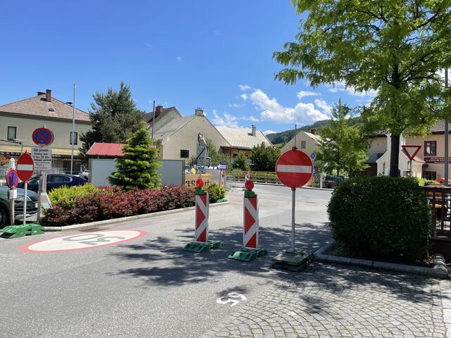 Die Baustelle in Hainfeld ist bereits im Betrieb.