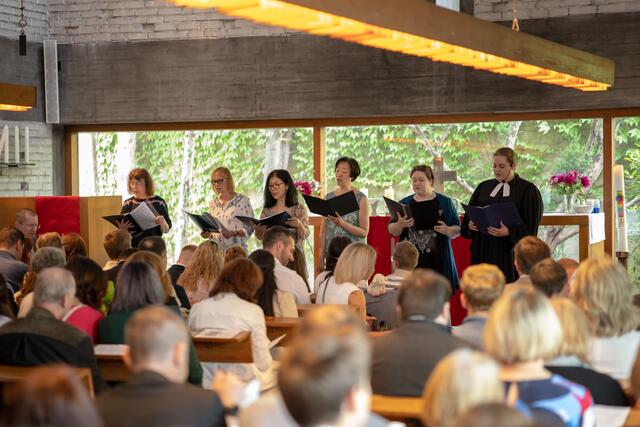 Der Singkreis der Glaubenskirche sorgte für den musikalischen Rahmen | Foto: Flo Rath