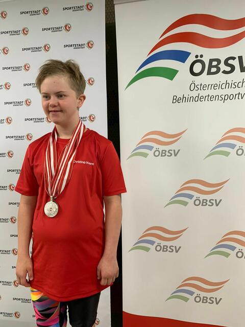 Christina Krenn holte beim Debüt Bronze. | Foto: BSV Pongau