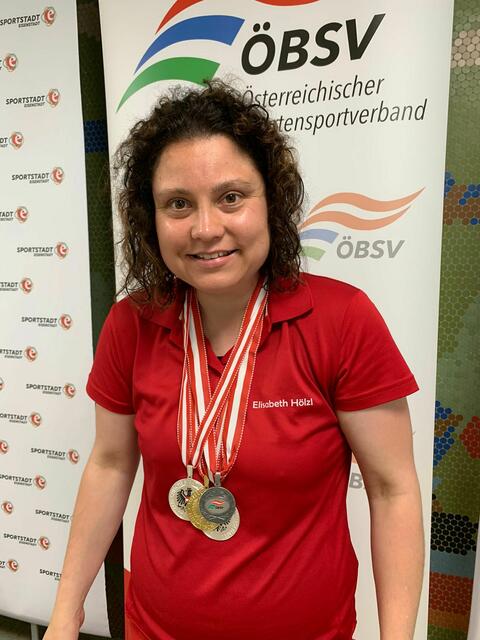 Elisabeth Hölzl kehrte mit vier Medaillen zurück nach Hause. | Foto: BSV Pongau