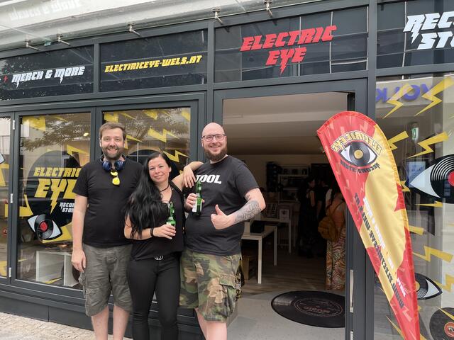 Neueröffnung des Plattenladens Für Rock-Fans in der Welser Pfarrgasse. | Foto: BRS