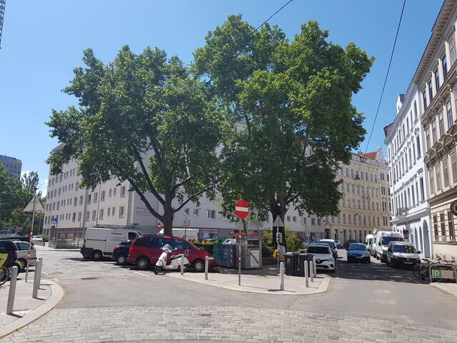 Mithilfe der Anregungen von Anrainern sollen der gesamte Czerninplatz und die anschließende Fruchtgasse aufgewertet werden. 
 | Foto: BV2