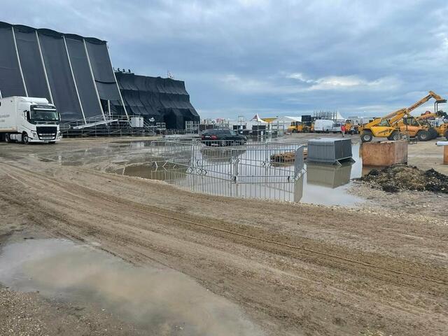 So sah das Festivalgelände heute in der Früh aus. | Foto: Tatar/Facebook