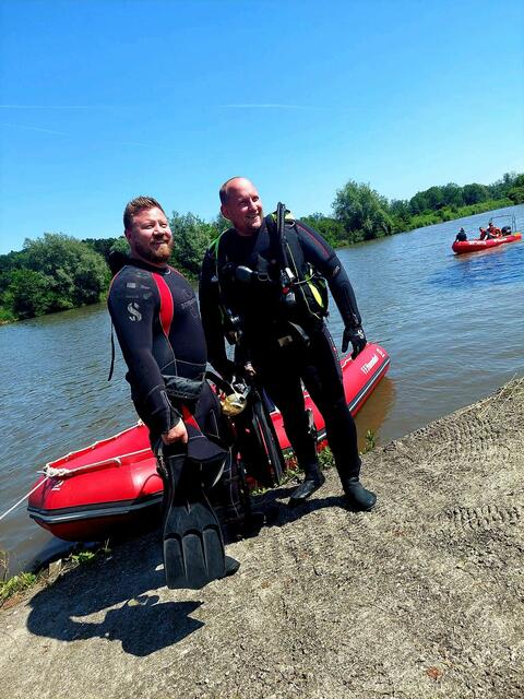 Bei der Wasserdienstübung herrschte gute Stimmung. | Foto: FF