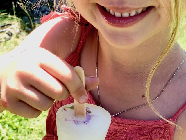 Gänseblümcheneis macht Kinder froh.