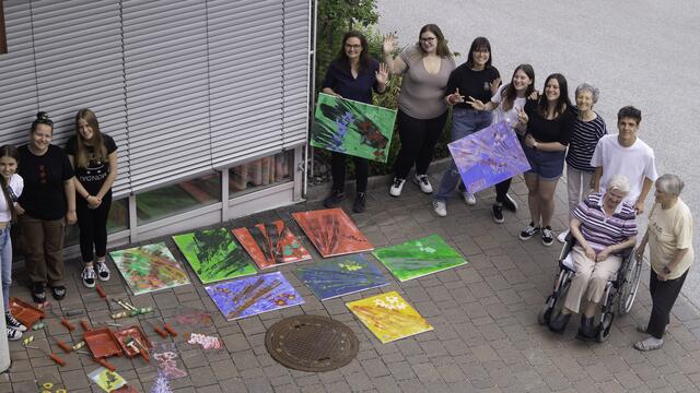 Das Generationenprojekt wurde erfolgreich und mit viel Freude von beiden Seiten abgeschlossen. | Foto: Hilfswerk Salzburg