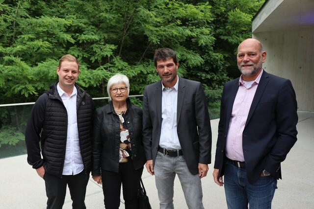 Stadtrat Philipp Pflaume, GRin Monika Rotter, Vizebgm. Mathias Niederbacher und Unternehmer Markus Noppeney (v.l.). | Foto: Othmar Kolp