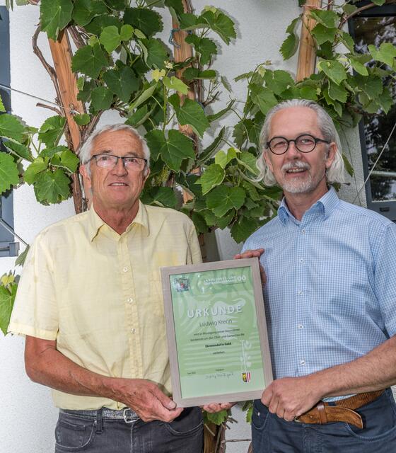 Nach 20 Jahren als Obmann tritt Ludwig Krenn (li) mit dieser Funktion zurück. Siegi Pöchtrager übernimmt diese Aufgabe. | Foto: Alfred Hofer
