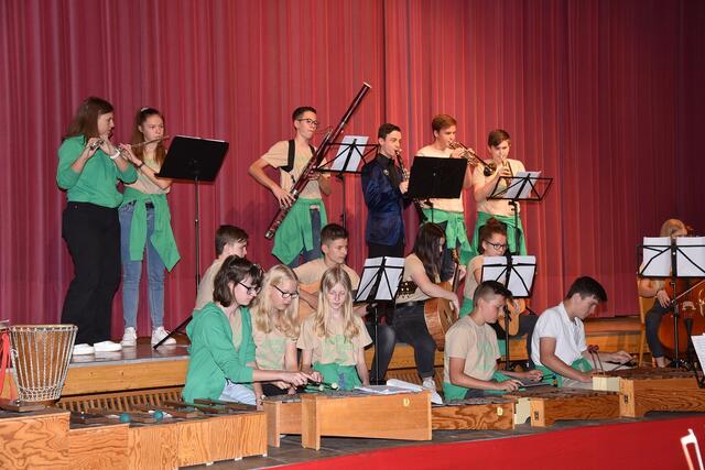 Gelungene Film-Musik durch die vierte Klasse der Musik-Mittelschule Hermagor. | Foto: Hans Jost