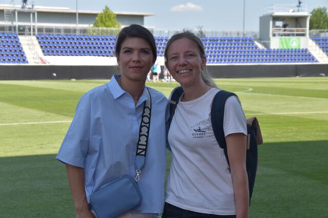 Die beiden ehemaligen Teamspielerinnen Nadine Prohaska und Elisabeth Tieber werden als ORF-Expertinnen bei der Euro im Einsatz sein. | Foto: Michael Strini