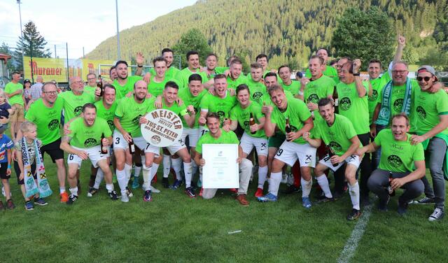 St. Peter am Kammersberg holte sich den Titel in der Unterliga Nord B. | Foto: Schmidt