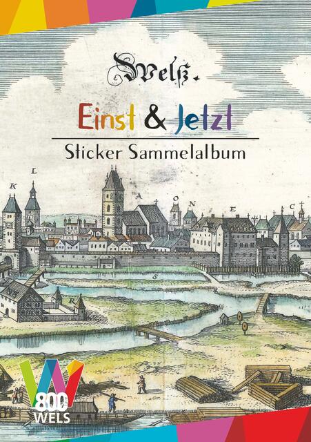 Ab Ende Juni ist das Stickeralbum erhältlich.  | Foto: Stadt Wels