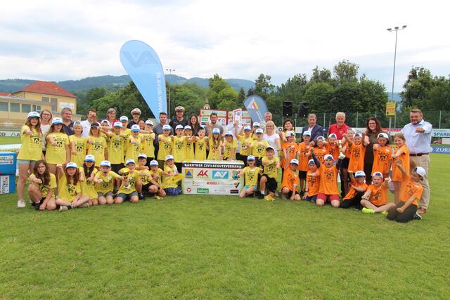 1. VS St. Stefan 4b (Mitte), 2. VS Lavamünd 4a (links), 3. VS Bad St. Leonhard 3b (rechts). | Foto: AUVA/ML