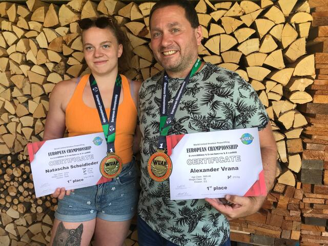 Natascha Scheidleder und Alexander Vrana holen Gold bei der Europameisterschaft. | Foto: Vrana