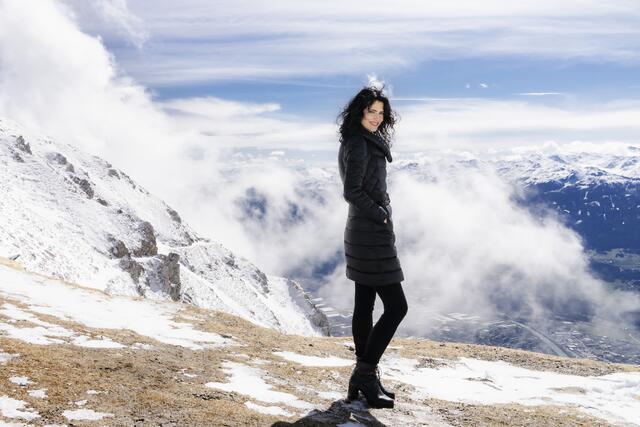 Die amerikanische Profi-Pianistin Katie Mahan wird am 1. Juli 2022 das Innsbrucker Hafelekar auf über 2.000 Metern Seehöhe in eine einzigartige Bühne verwandeln. | Foto:  Innsbruck Tourismus/Martin Kink