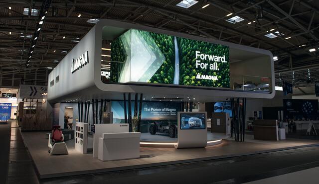 Für das Messekonzept der Magna für die IAA 2021 erhielten SPS MARKETING und Magna den German Brand Award 2022. | Foto: SPS MARKETING