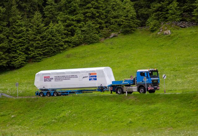 Die neuen Garnituren des Gletscherexpress sind in St. Leonhard eingetroffen. Für 15. Juli ist die Jungfernfahrt geplant. | Foto: Pitztaler Gletscherbahn