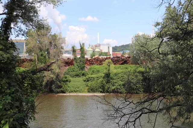 Der neue Radweg gibt Einblick, welch‘ architektonisches Schmuckstück Sappi Gratkorn ist. | Foto: Edith Ertl
