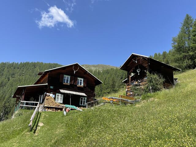 Die urige Goldberghütte... ich war so froh, sie überhaupt erreicht zu haben!