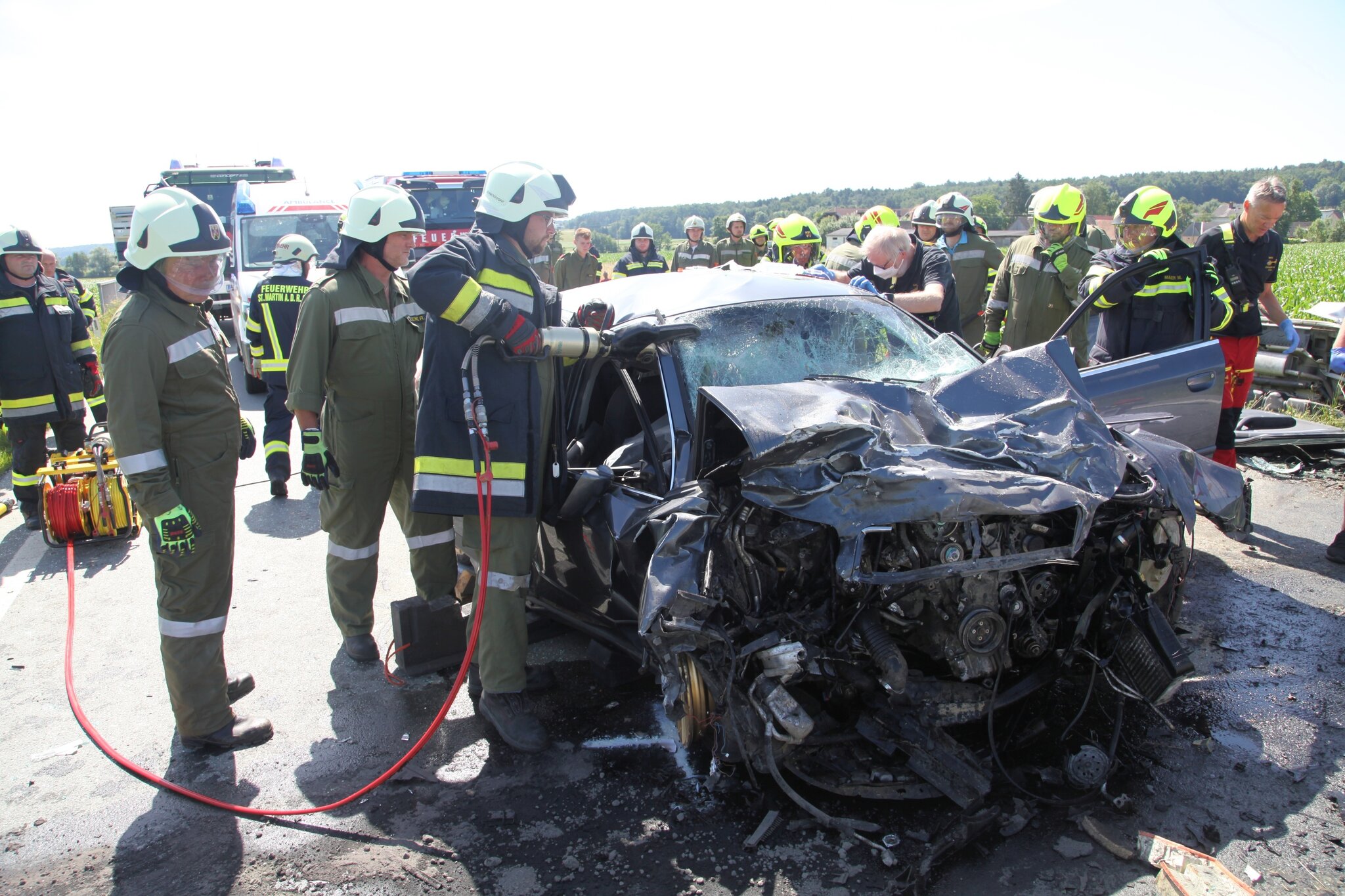 Frontalzusammenstoß: Zwei Schwerverletzte bei Unfall in Gritsch ...