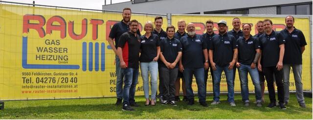 Das Team der Firma Rauter mit ihrem "best boss". | Foto: Privat