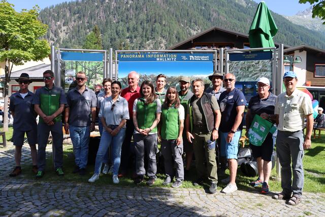 Das Organisatoren-Team des 3. Nationalpark-Familienfestes in Mallnitz.