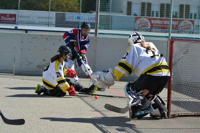 Bei dem ersten Bewerb konnten sie schon fleißig erste Punkte sammeln. | Foto: IHC Carinthian Lion Queens