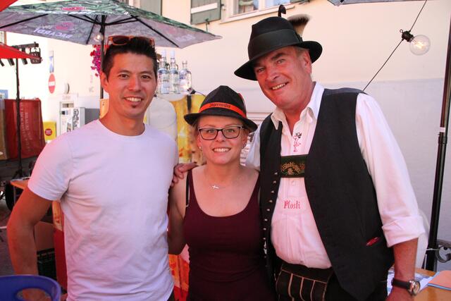 Party: Marvin Laimer (12er Alm), Miri (Brunetti), Alfred (Pfosten) Feitzinger.