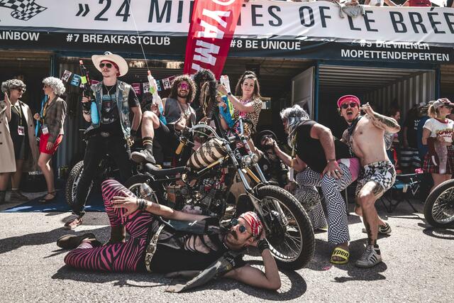 Der "Club of Newchurch" lud zum Fest nach Neukirchen; am Foto: Crazy Teams beim Rokker Race. | Foto: Amelie Mesecke