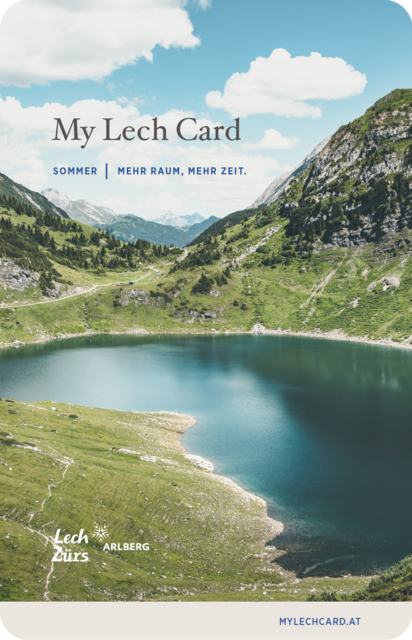 Mit der Lech Card, die bereits ab einer Übernachtung erhältlich ist, können Gäste das gesamte Sommerangebot von Lech genießen. | Foto: Lech Zürs Tourismus