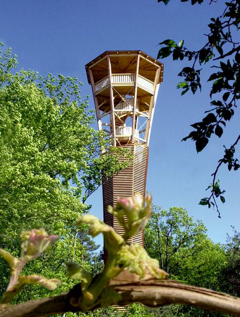 Die Aussichtswarte ist ein richtiges Wahrzeichen. | Foto: Resch