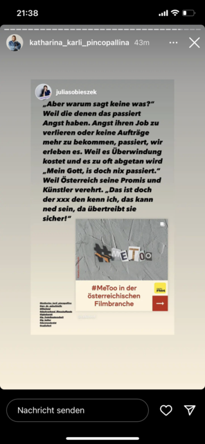 Viele Schauspielerinnen und Schauspieler antworteten auf Mücksteins Nachricht.