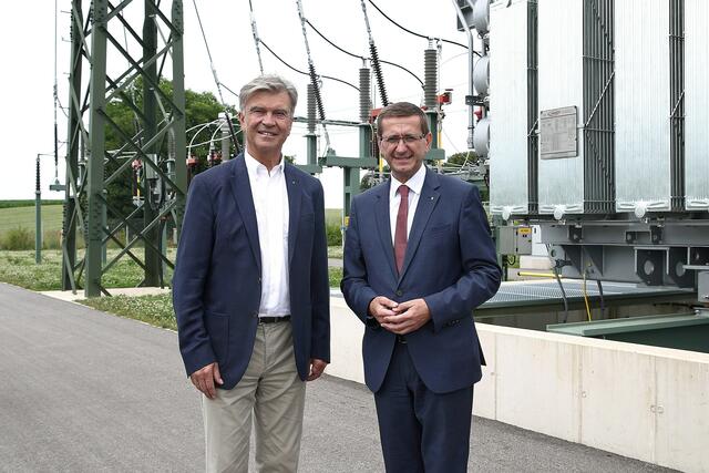Werner Steinecker (Energie AG) und Landesrat Markus Achleitner (ÖVP). | Foto: Land OÖ