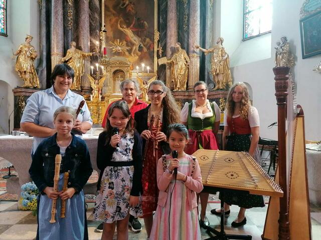 Musik im Blut: Die Mitwirkenden beim Festgottesdienst der Musikschule Bad Gams. | Foto: Fabian, Hofer